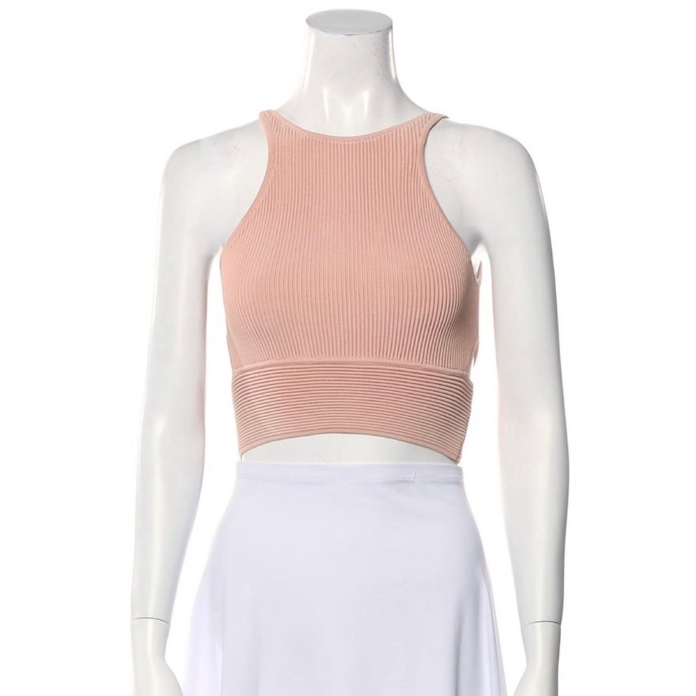 Jonathan Simkhai Blush Ribbed Tank Top